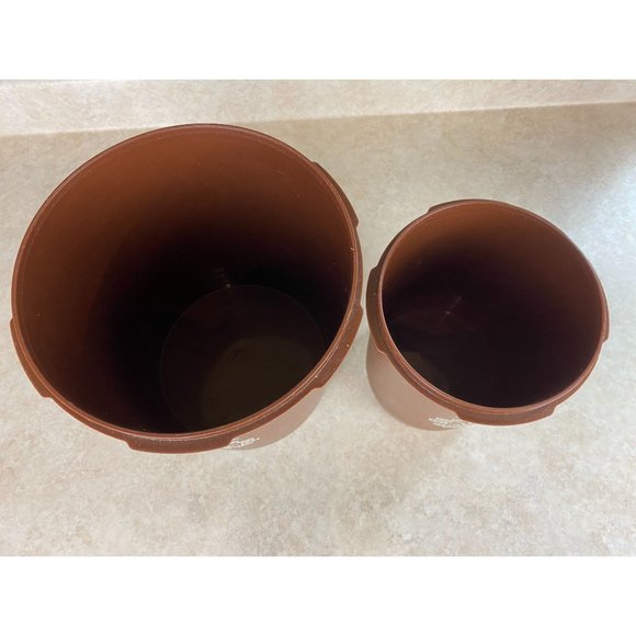 Tupperware Made In Canada Brown Sugar And Flour Containers Without Lids - Picture 2 of 5